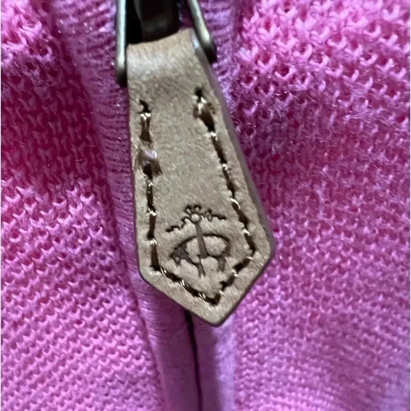 Brooks Brothers Quarter Zip Cotton Pullover Pink Sz S - Picture 3 of 8